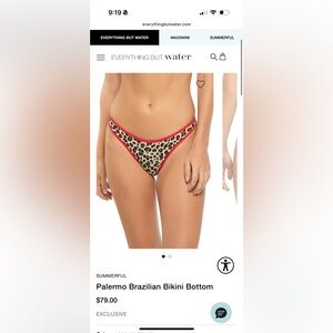 NWT : Summerful Brazilian Bikini Bottom